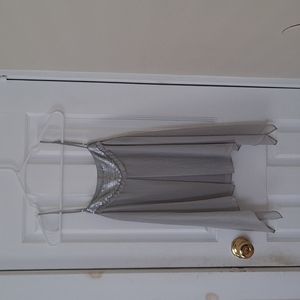 EXPRESS Cami XS Gray Silver Sparkle Sequin